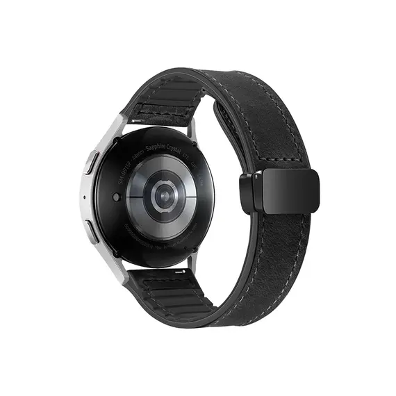 სმარტ საათის სამაჯური For Samsung Gear Sport / Huawei Watch GT 3 42mm Magnetic Genuine Cow Leather Watch Band, 20mm - Blackსმარტ საათის სამაჯური For Samsung Gear Sport / Huawei Watch GT 3 42mm Magnetic Genuine Cow Leather Watch Band, 20mm - Blackსმარტ საათის სამაჯური For Samsung Gear Sport / Huawei Watch GT 3 42mm Magnetic Genuine Cow Leather Watch Band, 20mm - Black