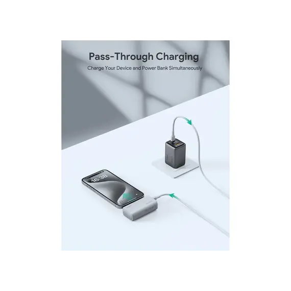 პორტატული დამტენი Aukey PB-Y59 Spark Mini 5000mAh 22.5W Compact Powerbank with USB-C Connector - White, 10 imageპორტატული დამტენი Aukey PB-Y59 Spark Mini 5000mAh 22.5W Compact Powerbank with USB-C Connector - White, 10 imageპორტატული დამტენი Aukey PB-Y59 Spark Mini 5000mAh 22.5W Compact Powerbank with USB-C Connector - White, 10 image