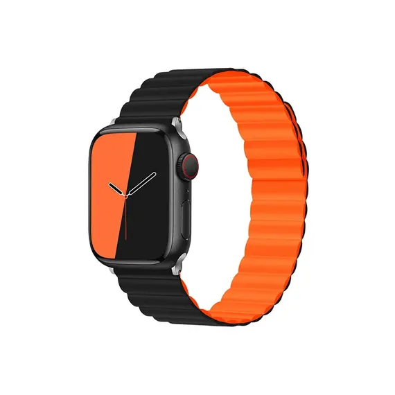 Smart Watch Strap TVC KALEBOL Magnetic Watch Band for Apple Watch Series 10 9 8 7 SE 6 5 4 3 2 1 42mm 41mm 40mm 38mm Silicone Adjustable Strap - Black OrangeSmart Watch Strap TVC KALEBOL Magnetic Watch Band for Apple Watch Series 10 9 8 7 SE 6 5 4 3 2 1 42mm 41mm 40mm 38mm Silicone Adjustable Strap - Black OrangeSmart Watch Strap TVC KALEBOL Magnetic Watch Band for Apple Watch Series 10 9 8 7 SE 6 5 4 3 2 1 42mm 41mm 40mm 38mm Silicone Adjustable Strap - Black Orange