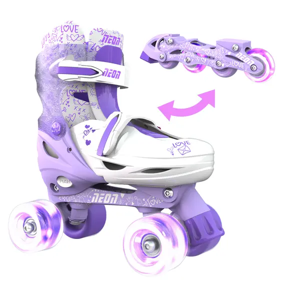 Roller skates Neon COMBO SKATES (SIZE 3-6) - NT10 (Purple)Roller skates Neon COMBO SKATES (SIZE 3-6) - NT10 (Purple)Roller skates Neon COMBO SKATES (SIZE 3-6) - NT10 (Purple)