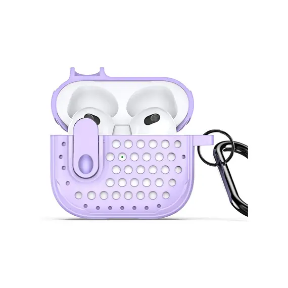 ყურსასმენის ქეისი Protective Cover for AirPods 3 - Purpleყურსასმენის ქეისი Protective Cover for AirPods 3 - Purpleყურსასმენის ქეისი Protective Cover for AirPods 3 - Purple