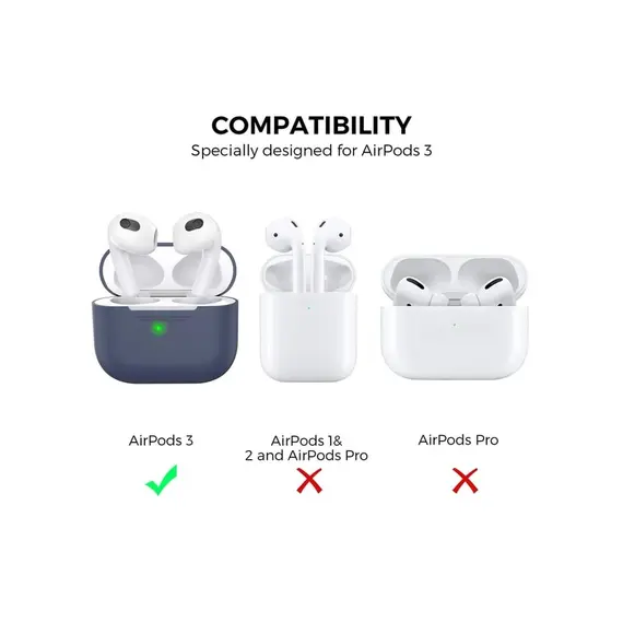 ყურსასმენის ქეისი Silicone Case For AirPods 3 - Midnight Blue, 4 imageყურსასმენის ქეისი Silicone Case For AirPods 3 - Midnight Blue, 4 imageყურსასმენის ქეისი Silicone Case For AirPods 3 - Midnight Blue, 4 image