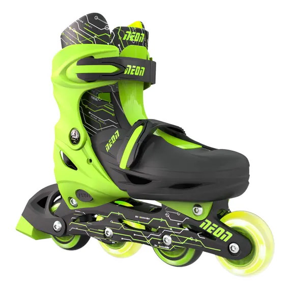 როლიკები Neon Inline SKATES (SIZE 12-2) Greenროლიკები Neon Inline SKATES (SIZE 12-2) Greenროლიკები Neon Inline SKATES (SIZE 12-2) Green