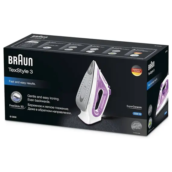 Iron BRAUN SI3030PU, 4 imageIron BRAUN SI3030PU, 4 imageIron BRAUN SI3030PU, 4 image