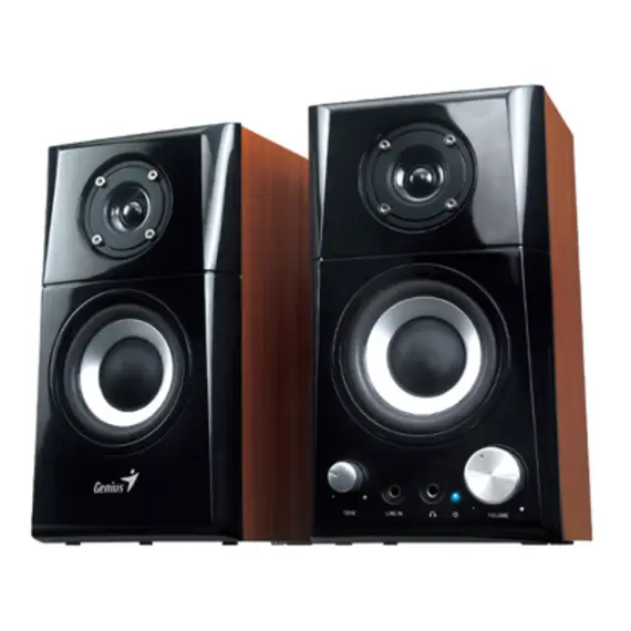 Genius Two Way Hi-Fi Wood Speakers SP-HF500A II, 2 imageGenius Two Way Hi-Fi Wood Speakers SP-HF500A II, 2 imageGenius Two Way Hi-Fi Wood Speakers SP-HF500A II, 2 image