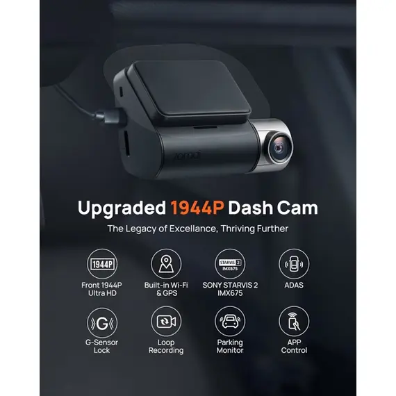 Car Video Recorder 70mai Dash Cam A510-1, Built in GPS, 140°/130°, Car Video Recorder, Black, 7 imageCar Video Recorder 70mai Dash Cam A510-1, Built in GPS, 140°/130°, Car Video Recorder, Black, 7 imageCar Video Recorder 70mai Dash Cam A510-1, Built in GPS, 140°/130°, Car Video Recorder, Black, 7 image
