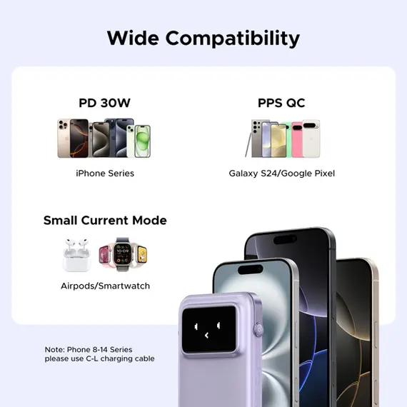 პორტატული დამტენი UGREEN PB511 (35604B) Uno, 10000mAh, USB, Type-C, Power Bank With Built In Cable, Purple, 10 imageპორტატული დამტენი UGREEN PB511 (35604B) Uno, 10000mAh, USB, Type-C, Power Bank With Built In Cable, Purple, 10 imageპორტატული დამტენი UGREEN PB511 (35604B) Uno, 10000mAh, USB, Type-C, Power Bank With Built In Cable, Purple, 10 image