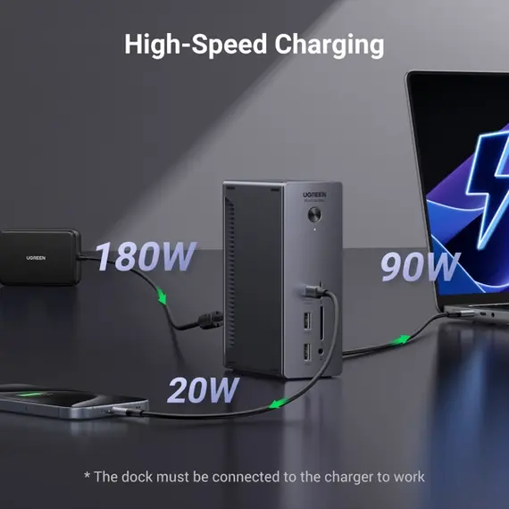 USB-C hub UGREEN U710 (25054EU) Revodok Max 213, Type-C, USB-A, DP, SD/TF, 3.5mm, Ethernet, USB-C Hub 13-in-1 Docking Station, Grey, 11 imageUSB-C hub UGREEN U710 (25054EU) Revodok Max 213, Type-C, USB-A, DP, SD/TF, 3.5mm, Ethernet, USB-C Hub 13-in-1 Docking Station, Grey, 11 imageUSB-C hub UGREEN U710 (25054EU) Revodok Max 213, Type-C, USB-A, DP, SD/TF, 3.5mm, Ethernet, USB-C Hub 13-in-1 Docking Station, Grey, 11 image