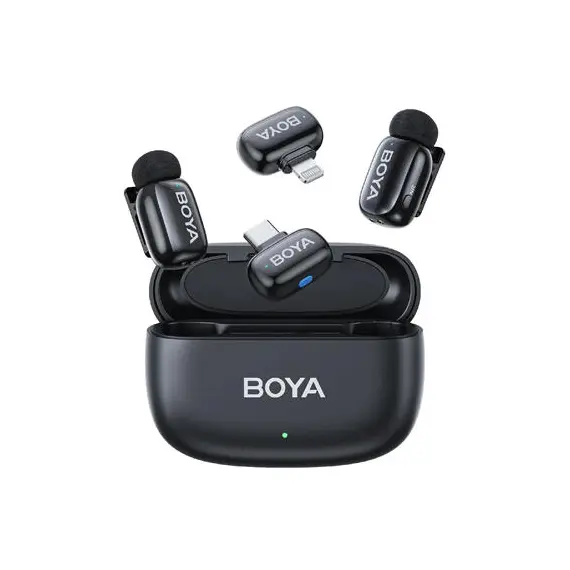 BOYA Mini 12 Ultracompact 2.4GHz Wireless Microphone System Black, 4 imageBOYA Mini 12 Ultracompact 2.4GHz Wireless Microphone System Black, 4 imageBOYA Mini 12 Ultracompact 2.4GHz Wireless Microphone System Black, 4 image