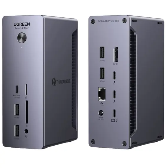 USB-C hub UGREEN U710 (25054EU) Revodok Max 213, Type-C, USB-A, DP, SD/TF, 3.5mm, Ethernet, USB-C Hub 13-in-1 Docking Station, Grey, 2 imageUSB-C hub UGREEN U710 (25054EU) Revodok Max 213, Type-C, USB-A, DP, SD/TF, 3.5mm, Ethernet, USB-C Hub 13-in-1 Docking Station, Grey, 2 imageUSB-C hub UGREEN U710 (25054EU) Revodok Max 213, Type-C, USB-A, DP, SD/TF, 3.5mm, Ethernet, USB-C Hub 13-in-1 Docking Station, Grey, 2 image
