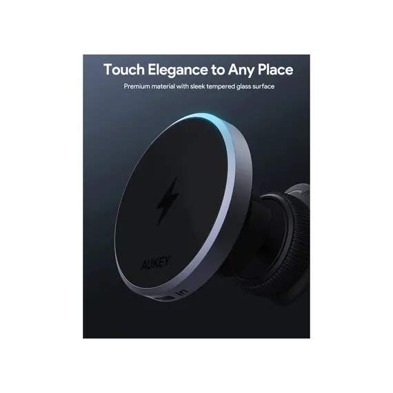 Aukey 15W HD-MC13 Qi2 Wireless Charging Phone Mount - Black, 10 imageAukey 15W HD-MC13 Qi2 Wireless Charging Phone Mount - Black, 10 imageAukey 15W HD-MC13 Qi2 Wireless Charging Phone Mount - Black, 10 image