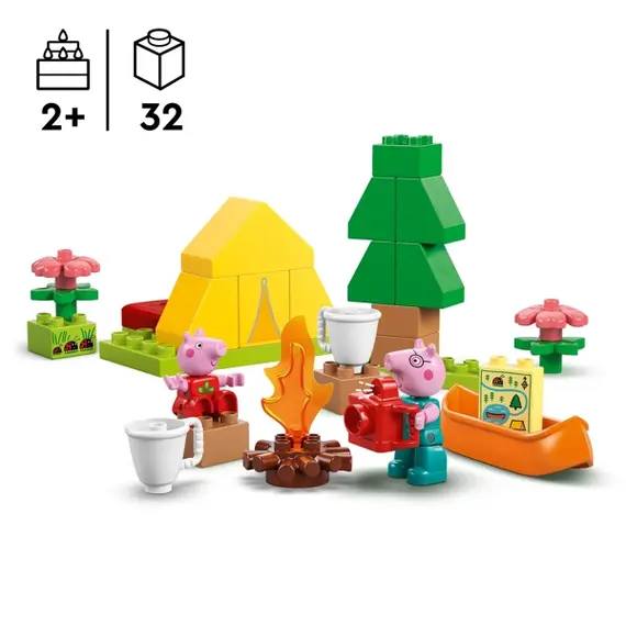 ლეგო LEGO Constructor DUPLO Peppa Pig Camping Trip, 2 imageლეგო LEGO Constructor DUPLO Peppa Pig Camping Trip, 2 imageლეგო LEGO Constructor DUPLO Peppa Pig Camping Trip, 2 image