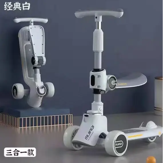 Children's scooter Dumitu plus 002WITE, 3 imageChildren's scooter Dumitu plus 002WITE, 3 imageChildren's scooter Dumitu plus 002WITE, 3 image