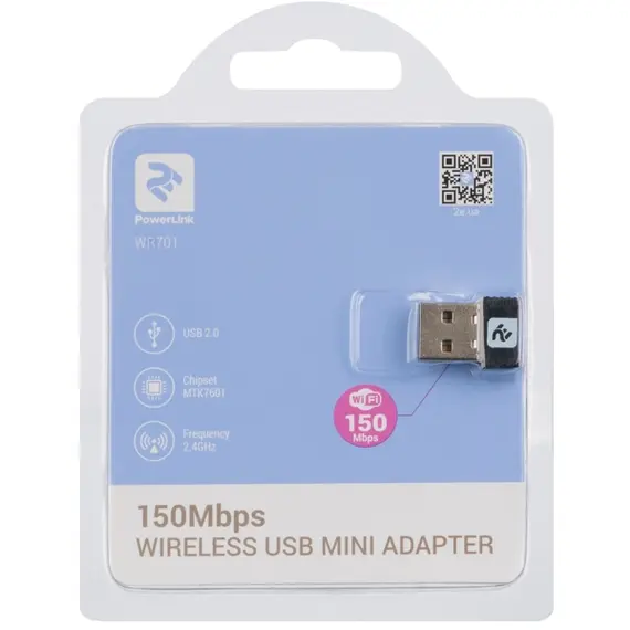 Wi-Fi ადაპტერი 2E PowerLink WiFi-adapter WR701 N150, USB, 4 imageWi-Fi ადაპტერი 2E PowerLink WiFi-adapter WR701 N150, USB, 4 imageWi-Fi ადაპტერი 2E PowerLink WiFi-adapter WR701 N150, USB, 4 image