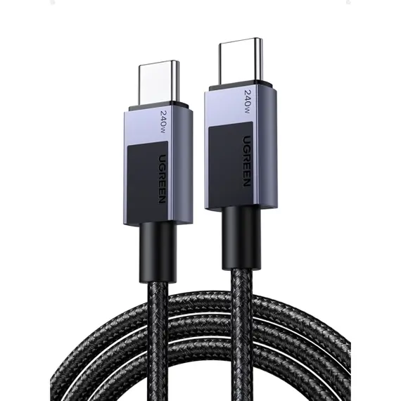 USB კაბელი UGREEN L513 (45067), 240W, Type-C to Type-C PD Fast Charging Cable, 1m, Space GrayUSB კაბელი UGREEN L513 (45067), 240W, Type-C to Type-C PD Fast Charging Cable, 1m, Space GrayUSB კაბელი UGREEN L513 (45067), 240W, Type-C to Type-C PD Fast Charging Cable, 1m, Space Gray