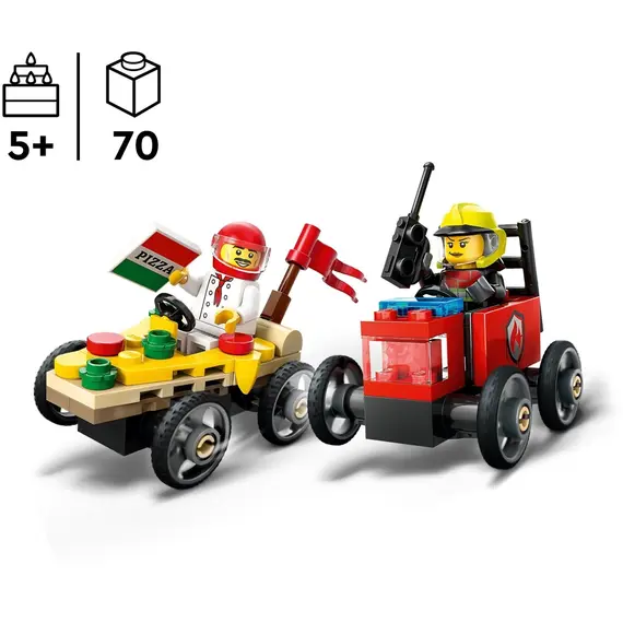 ლეგო LEGO Constructor City Pizza vs. Fire Truck, 2 imageლეგო LEGO Constructor City Pizza vs. Fire Truck, 2 imageლეგო LEGO Constructor City Pizza vs. Fire Truck, 2 image