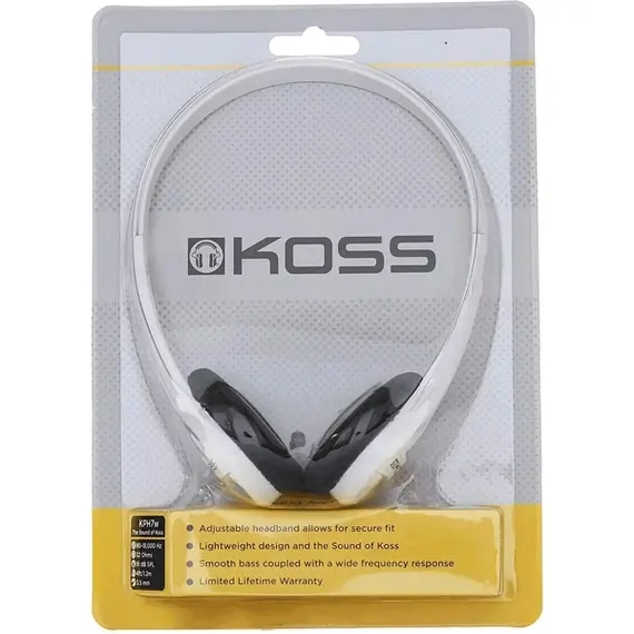Koss Headphones KPH7w On-Ear White, 2 imageKoss Headphones KPH7w On-Ear White, 2 imageKoss Headphones KPH7w On-Ear White, 2 image