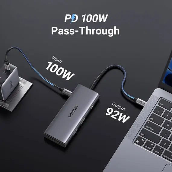 USB-C Hub UGREEN CM498 (15531) Revodok Pro 107, HDMI, USB, SD/TF, Type-C, Hub, Dark Grey, 2 imageUSB-C Hub UGREEN CM498 (15531) Revodok Pro 107, HDMI, USB, SD/TF, Type-C, Hub, Dark Grey, 2 imageUSB-C Hub UGREEN CM498 (15531) Revodok Pro 107, HDMI, USB, SD/TF, Type-C, Hub, Dark Grey, 2 image