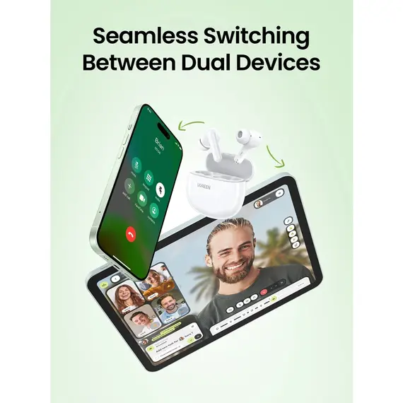 ყურსასმენი UGREEN WS207 (45110) HiTune P3, Earbuds, Wireless, Bluetooth, IPX5, White, 9 imageყურსასმენი UGREEN WS207 (45110) HiTune P3, Earbuds, Wireless, Bluetooth, IPX5, White, 9 imageყურსასმენი UGREEN WS207 (45110) HiTune P3, Earbuds, Wireless, Bluetooth, IPX5, White, 9 image