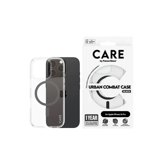 მობილურის ქეისი PanzerGlass Case for iPhone 16 Pro Transparent Black MagSafe, 2 imageმობილურის ქეისი PanzerGlass Case for iPhone 16 Pro Transparent Black MagSafe, 2 imageმობილურის ქეისი PanzerGlass Case for iPhone 16 Pro Transparent Black MagSafe, 2 image