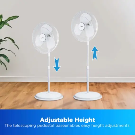 ვენტილატორი Midea FS40-19M, 40W, Fan, White, 4 imageვენტილატორი Midea FS40-19M, 40W, Fan, White, 4 imageვენტილატორი Midea FS40-19M, 40W, Fan, White, 4 image