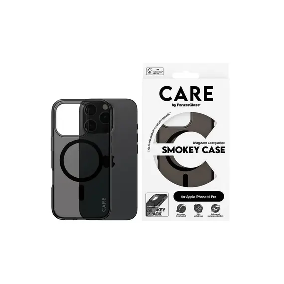 მობილურის ქეისი PanzerGlass Smokey Case for iPhone 16 Pro w. Black MagSafe, 3 imageმობილურის ქეისი PanzerGlass Smokey Case for iPhone 16 Pro w. Black MagSafe, 3 imageმობილურის ქეისი PanzerGlass Smokey Case for iPhone 16 Pro w. Black MagSafe, 3 image