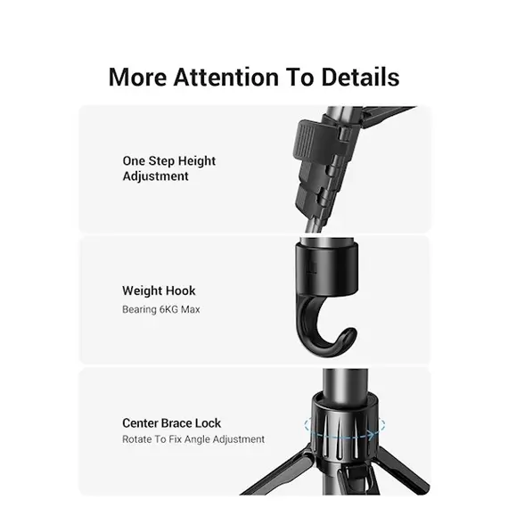 შტატივი UGREEN LP661 (15187), Specialized Tripod, Black, 2 imageშტატივი UGREEN LP661 (15187), Specialized Tripod, Black, 2 imageშტატივი UGREEN LP661 (15187), Specialized Tripod, Black, 2 image