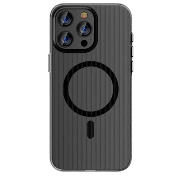 TVC iPhone 16 Pro Max Case Compatible with MagSafe Corrugated Texture Hard PC Matte Phone Cover - Grey EdgeTVC iPhone 16 Pro Max Case Compatible with MagSafe Corrugated Texture Hard PC Matte Phone Cover - Grey EdgeTVC iPhone 16 Pro Max Case Compatible with MagSafe Corrugated Texture Hard PC Matte Phone Cover - Grey Edge