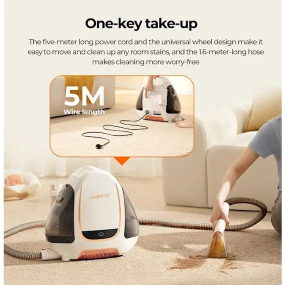 ქიმწმენდის აპარატი Uwant B100-S, 450W, 1.8L, Multiple Spot Cleaner, White, 6 imageქიმწმენდის აპარატი Uwant B100-S, 450W, 1.8L, Multiple Spot Cleaner, White, 6 imageქიმწმენდის აპარატი Uwant B100-S, 450W, 1.8L, Multiple Spot Cleaner, White, 6 image