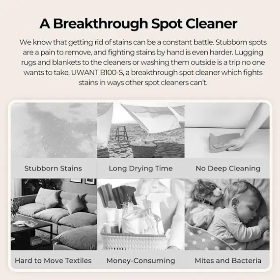 ქიმწმენდის აპარატი Uwant B100-S, 450W, 1.8L, Multiple Spot Cleaner, White, 9 imageქიმწმენდის აპარატი Uwant B100-S, 450W, 1.8L, Multiple Spot Cleaner, White, 9 imageქიმწმენდის აპარატი Uwant B100-S, 450W, 1.8L, Multiple Spot Cleaner, White, 9 image