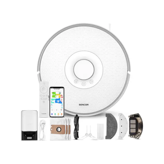 რობოტი მტვერსასრუტი Sencor SRV 9385WH Robotic Vacuum Cleaner, 6 imageრობოტი მტვერსასრუტი Sencor SRV 9385WH Robotic Vacuum Cleaner, 6 imageრობოტი მტვერსასრუტი Sencor SRV 9385WH Robotic Vacuum Cleaner, 6 image