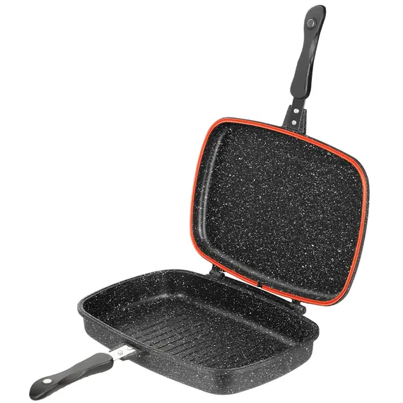 გრილის ტაფა Ardesto Double-sided grill pan Gemini Grill 36 cm, black, aluminumგრილის ტაფა Ardesto Double-sided grill pan Gemini Grill 36 cm, black, aluminumგრილის ტაფა Ardesto Double-sided grill pan Gemini Grill 36 cm, black, aluminum