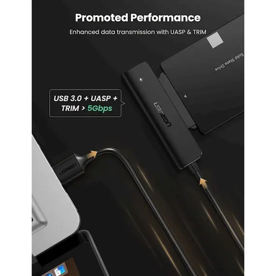 Adapter UGREEN (70609) USB to SATA Adapter Cable for 2.5 “, 2 imageAdapter UGREEN (70609) USB to SATA Adapter Cable for 2.5 “, 2 imageAdapter UGREEN (70609) USB to SATA Adapter Cable for 2.5 “, 2 image