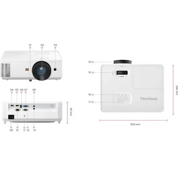 Projector ViewSonic PA700X 4,500 ANSI Lumens XGA Business/Education Projector, 8 imageProjector ViewSonic PA700X 4,500 ANSI Lumens XGA Business/Education Projector, 8 imageProjector ViewSonic PA700X 4,500 ANSI Lumens XGA Business/Education Projector, 8 image