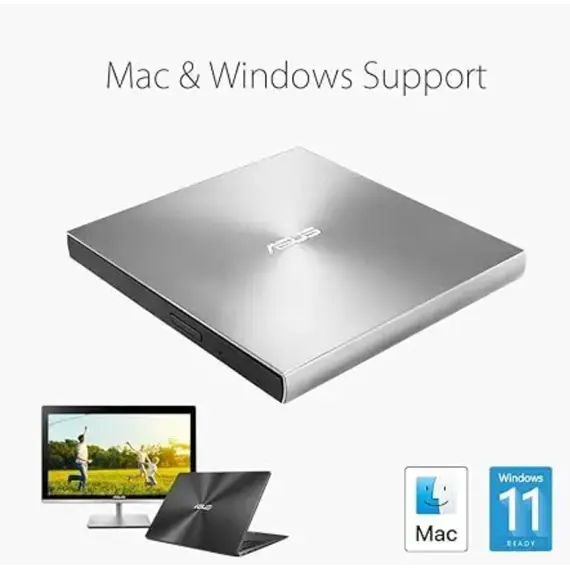დისკის წამკითხველი ASUS ODD portable SDRW-08U9M-U DVD+-R/RW burner M-DISC USB2.0 Slim silver Retail Boxდისკის წამკითხველი ASUS ODD portable SDRW-08U9M-U DVD+-R/RW burner M-DISC USB2.0 Slim silver Retail Boxდისკის წამკითხველი ASUS ODD portable SDRW-08U9M-U DVD+-R/RW burner M-DISC USB2.0 Slim silver Retail Box