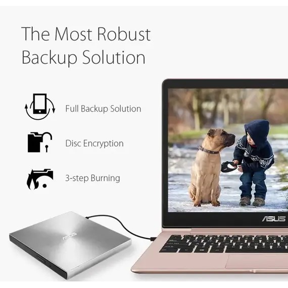 დისკის წამკითხველი ASUS ODD portable SDRW-08U9M-U DVD+-R/RW burner M-DISC USB2.0 Slim silver Retail Box, 2 imageდისკის წამკითხველი ASUS ODD portable SDRW-08U9M-U DVD+-R/RW burner M-DISC USB2.0 Slim silver Retail Box, 2 imageდისკის წამკითხველი ASUS ODD portable SDRW-08U9M-U DVD+-R/RW burner M-DISC USB2.0 Slim silver Retail Box, 2 image