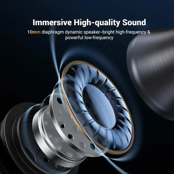 ყურსასმენი UGREEN EP105 (35753), In-Ear Headphones, Wired, 3.5mm, Black, 2 imageყურსასმენი UGREEN EP105 (35753), In-Ear Headphones, Wired, 3.5mm, Black, 2 imageყურსასმენი UGREEN EP105 (35753), In-Ear Headphones, Wired, 3.5mm, Black, 2 image