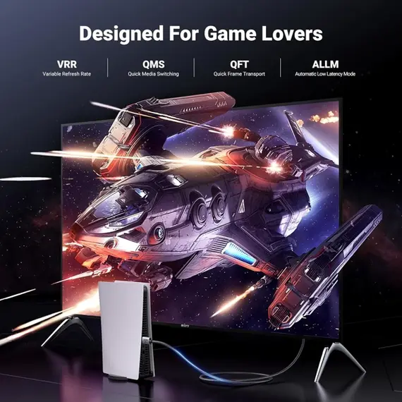 HDMI Cable UGREEN HD171 (25908), 8K HDMI To HDMI, 1M, Gray, 3 imageHDMI Cable UGREEN HD171 (25908), 8K HDMI To HDMI, 1M, Gray, 3 imageHDMI Cable UGREEN HD171 (25908), 8K HDMI To HDMI, 1M, Gray, 3 image