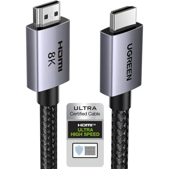 HDMI Cable UGREEN HD171 (25908), 8K HDMI To HDMI, 1M, Gray, 2 imageHDMI Cable UGREEN HD171 (25908), 8K HDMI To HDMI, 1M, Gray, 2 imageHDMI Cable UGREEN HD171 (25908), 8K HDMI To HDMI, 1M, Gray, 2 image
