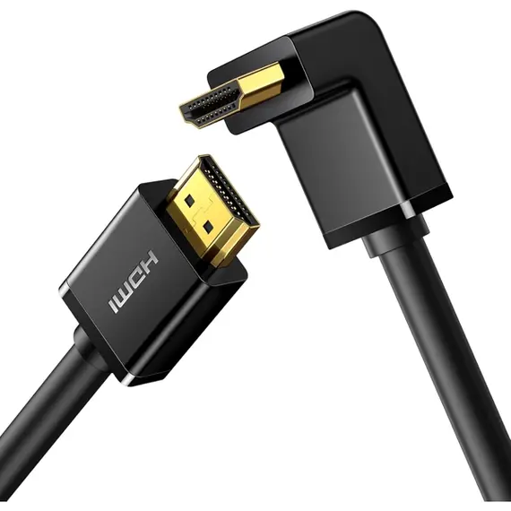 HDMI კაბელი UGREEN HD103 (10172), 4K HDMI Cable Male to Male, 90 Degree, 1m, BlackHDMI კაბელი UGREEN HD103 (10172), 4K HDMI Cable Male to Male, 90 Degree, 1m, BlackHDMI კაბელი UGREEN HD103 (10172), 4K HDMI Cable Male to Male, 90 Degree, 1m, Black