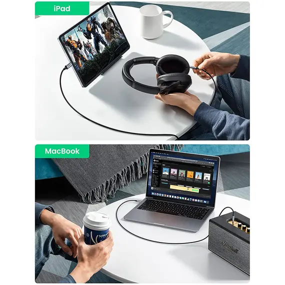 აუდიო ადაპტერი UGREEN CM450 (20192), Type-C Male To 3.5mm Male Audio Cable With Chip, 1m, Black/Grey, 4 imageაუდიო ადაპტერი UGREEN CM450 (20192), Type-C Male To 3.5mm Male Audio Cable With Chip, 1m, Black/Grey, 4 imageაუდიო ადაპტერი UGREEN CM450 (20192), Type-C Male To 3.5mm Male Audio Cable With Chip, 1m, Black/Grey, 4 image