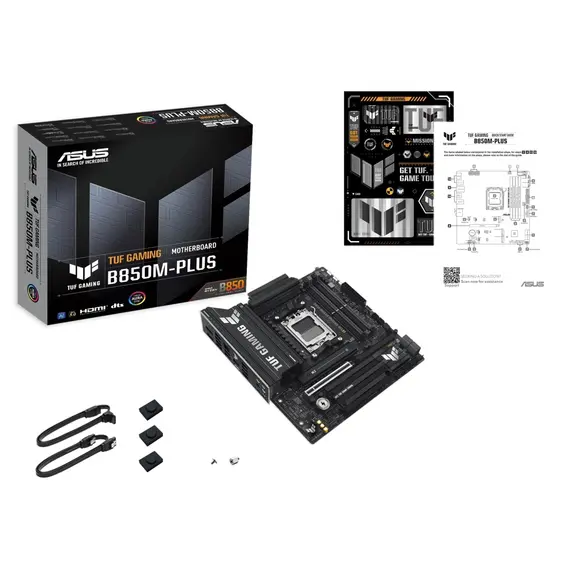 დედა დაფა ASUS Motherboard TUF GAMING B850M-PLUS sAM5 B850 4xDDR5 M.2 HDMI DP mATX, 4 imageდედა დაფა ASUS Motherboard TUF GAMING B850M-PLUS sAM5 B850 4xDDR5 M.2 HDMI DP mATX, 4 imageდედა დაფა ASUS Motherboard TUF GAMING B850M-PLUS sAM5 B850 4xDDR5 M.2 HDMI DP mATX, 4 image