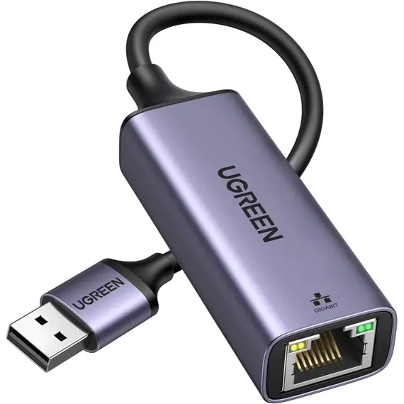 Adapter UGREEN CM209 (50922), USB 3.0 to RJ45 Ethernet Adapter, Space GrayAdapter UGREEN CM209 (50922), USB 3.0 to RJ45 Ethernet Adapter, Space GrayAdapter UGREEN CM209 (50922), USB 3.0 to RJ45 Ethernet Adapter, Space Gray