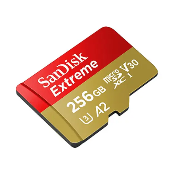მეხსიერების ბარათი SanDisk 256GB Extreme MicroSDXC UHS-I Card Up to 190MB/s/C V30/4K/A2 SDSQXAV-256G-GN6MN, 2 imageმეხსიერების ბარათი SanDisk 256GB Extreme MicroSDXC UHS-I Card Up to 190MB/s/C V30/4K/A2 SDSQXAV-256G-GN6MN, 2 imageმეხსიერების ბარათი SanDisk 256GB Extreme MicroSDXC UHS-I Card Up to 190MB/s/C V30/4K/A2 SDSQXAV-256G-GN6MN, 2 image