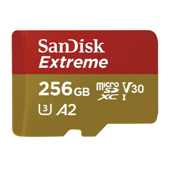 მეხსიერების ბარათი SanDisk 256GB Extreme MicroSDXC UHS-I Card Up to 190MB/s/C V30/4K/A2 SDSQXAV-256G-GN6MNმეხსიერების ბარათი SanDisk 256GB Extreme MicroSDXC UHS-I Card Up to 190MB/s/C V30/4K/A2 SDSQXAV-256G-GN6MNმეხსიერების ბარათი SanDisk 256GB Extreme MicroSDXC UHS-I Card Up to 190MB/s/C V30/4K/A2 SDSQXAV-256G-GN6MN