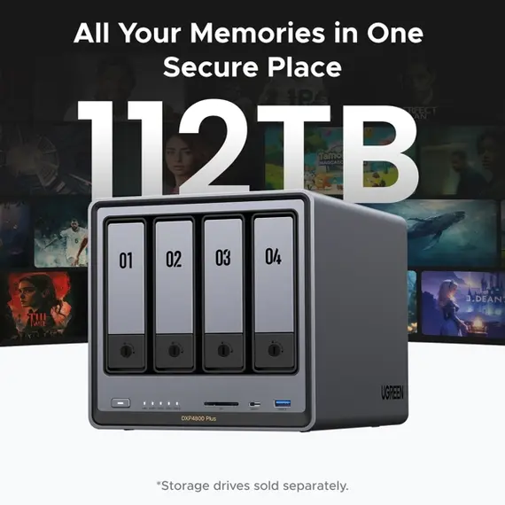 შენახვის სისტემა UGREEN NASync DXP4800 Plus (35261), Intel Gold 8505, 8GB, Diskless, RJ45, USB, Type-C, HDMI, Space Gray, 6 imageშენახვის სისტემა UGREEN NASync DXP4800 Plus (35261), Intel Gold 8505, 8GB, Diskless, RJ45, USB, Type-C, HDMI, Space Gray, 6 imageშენახვის სისტემა UGREEN NASync DXP4800 Plus (35261), Intel Gold 8505, 8GB, Diskless, RJ45, USB, Type-C, HDMI, Space Gray, 6 image