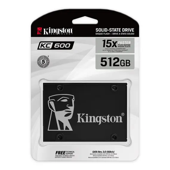 Hard disk KINGSTON KC600 512GB SSD (SKC600/512GB), 2 imageHard disk KINGSTON KC600 512GB SSD (SKC600/512GB), 2 imageHard disk KINGSTON KC600 512GB SSD (SKC600/512GB), 2 image
