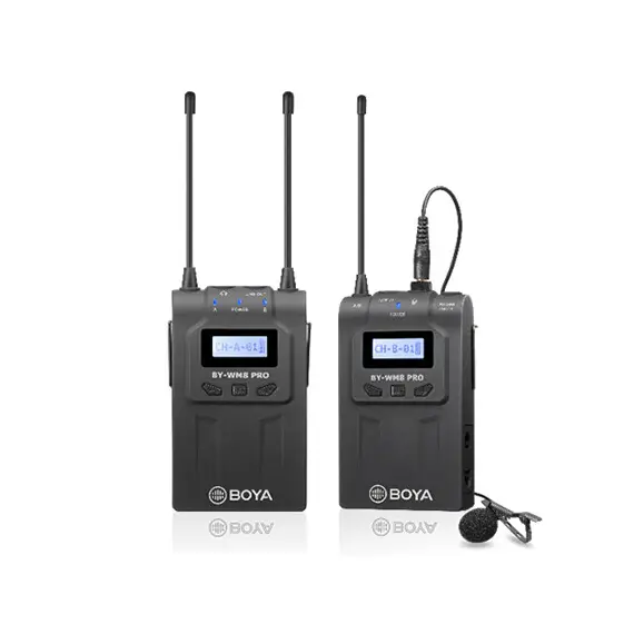 Microphone BOYA BY-WM8 PRO-K1 UHF Wireless microphoneMicrophone BOYA BY-WM8 PRO-K1 UHF Wireless microphoneMicrophone BOYA BY-WM8 PRO-K1 UHF Wireless microphone
