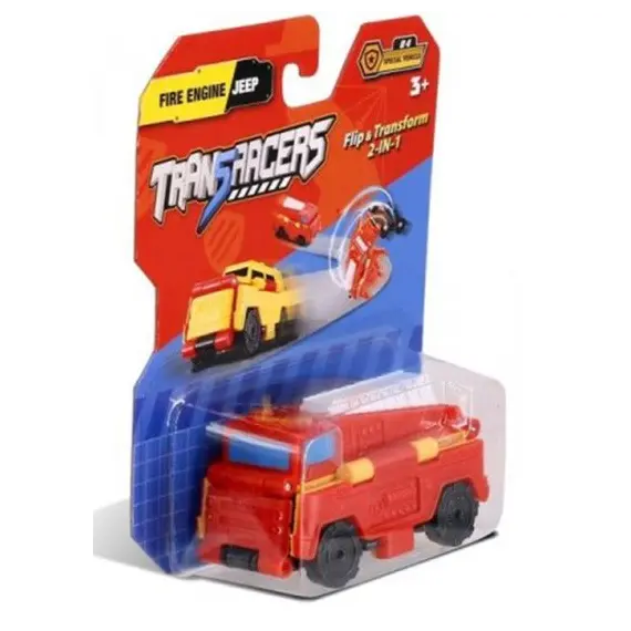 Toy Car TransRacers Fire Engine & JeepToy Car TransRacers Fire Engine & JeepToy Car TransRacers Fire Engine & Jeep