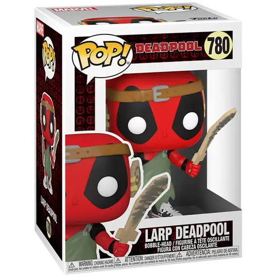 Collectible figure Funko POP! Bobble Marvel Deadpool 30th LARP Deadpool 54690, 2 imageCollectible figure Funko POP! Bobble Marvel Deadpool 30th LARP Deadpool 54690, 2 imageCollectible figure Funko POP! Bobble Marvel Deadpool 30th LARP Deadpool 54690, 2 image